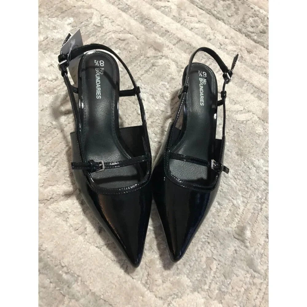 Woman's 8.5 Black Kitten Heels New